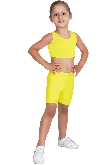 PANTALONCINO DANZA LYCRA GIALLO BABY